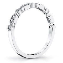 Stackable Milgrain Bezel Wedding Band