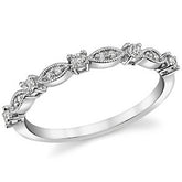Stackable Moissanite Wedding Band