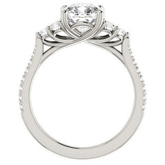 Cushion Moissanite Engagement Ring