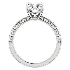 Claw Prong Moissanite Engagement Ring