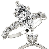Marquise Moissanite Engagement Ring