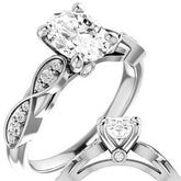 Oval Moissanite Engagement Ring