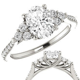 Oval Moissanite Engagement Ring