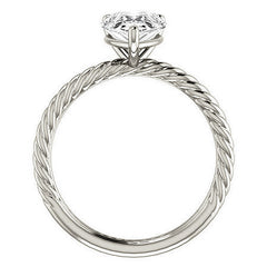 Pear Cut Solitaire Ring