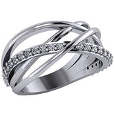 Round Multi-Band Moissanite Right Hand Ring
