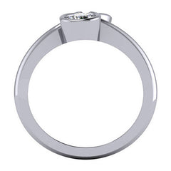 Two-Stone Round Moissanite Right Hand Ring
