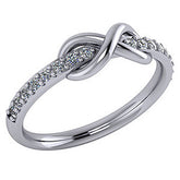 Infinity Design Moissanite Right Hand Ring