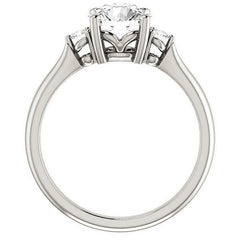 Round Brilliant Moissanite Engagement Ring