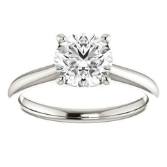 Round Brilliant Moissanite Solitaire Ring
