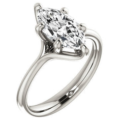 Designer Style 6 Prong Trellis Marquise Solitaire Ring