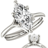 Designer Style 6 Prong Trellis Marquise Solitaire Ring
