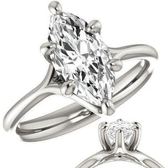 Designer Style 6 Prong Trellis Marquise Solitaire Ring