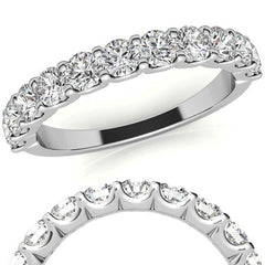 11-stone 3mm Round Brilliant Moissanite Anniversary Band