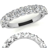 9-Stone 3.5mm Round Brilliant Moissanite Anniversary Band