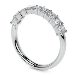 9-Stone 3x2.5mm Radiant Moissanite Anniversary Band