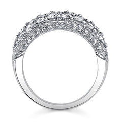 Round Brilliant Moissanite Antique Pave Moissanite Ring