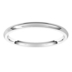 1.5mm Comfort Fit Medium Weight Wedding Band