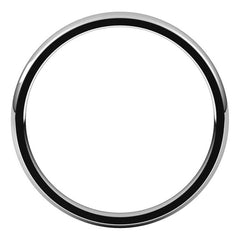 2mm Platinum Comfort Fit Medium Weight Wedding Band
