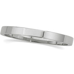 2mm Platinum Flat Wedding Band
