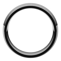 7mm Platinum Knife Edge Comfort Fit Wedding Band
