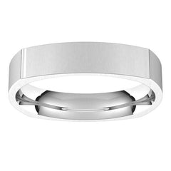 4mm Square Comfort Fit Wedding Band