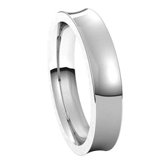 4mm Concave Comfort Fit Wedding Band