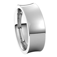 7mm Concave Comfort Fit Wedding Band