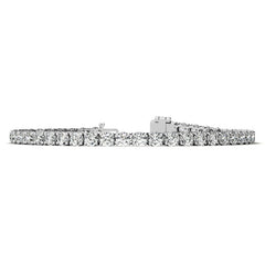4-Prong 3.5mm Round Brilliant Moissanite Tennis Bracelet 6.6ct - 8.1ct