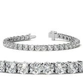 4-Prong 4.5mm Round Brilliant Moissanite Tennis Bracelet 11.2ct - 13.9ct
