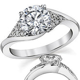 Bypass Round Brilliant Engagement Ring