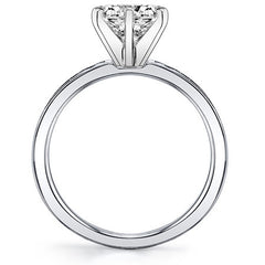 Moissanite Engagement Ring, 0.27ct Channel Set