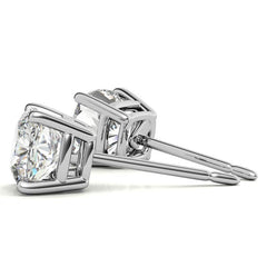 Cushion Moissanite Stud Earrings