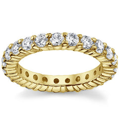 3.0mm Moissanite Shared Prong Eternity Ring
