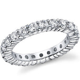 3.0mm Moissanite Shared Prong Eternity Ring