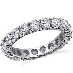 3.5mm Moissanite Shared Prong Eternity Ring