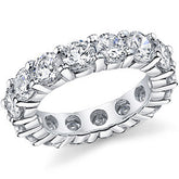4.5mm Moissanite Shared Prong Eternity Ring