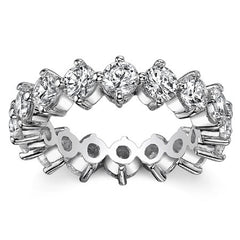4.0mm Moissanite Shared Prong Eternity Ring