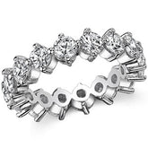 4.0mm Moissanite Shared Prong Eternity Ring