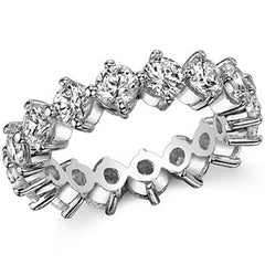 4.0mm Moissanite Shared Prong Eternity Ring