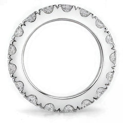 4.0mm Moissanite Round 4-Prong Eternity Ring