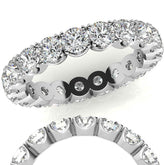 3.5mm Moissanite Round 4-Prong Eternity Ring