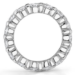 4.0mm Moissanite Round Bar Eternity Ring