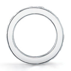 4.0mm Moissanite Round Channel Eternity Ring