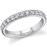 Moissanite Shared Prong Eternity Ring