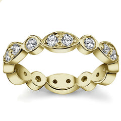 Round Brilliant Moissanite Stackable Eternity Ring (1.1ct)
