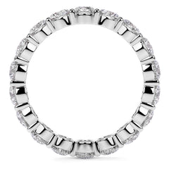 Round Brilliant Shared Prong Moissanite Eternity Ring 2.2ct - 2.8ct
