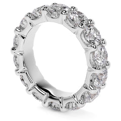 Round Brilliant U-Prong Moissanite Eternity Ring 6.5ct - 7.5ct