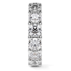 Round Brilliant U-Prong Moissanite Eternity Ring 6.5ct - 7.5ct
