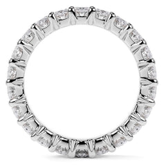 Oval Brilliant U-Prong Moissanite Eternity Ring 5.4ct - 6.2ct