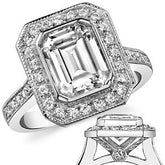 Emerald Legacy Moissanite Engagement Ring